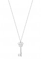 Collana Luca Barra Acciaio Lunga Chiave Corona CK1251