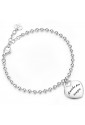 Bracciale Luca Barra Script Ciondolo Incisione Amiche Per Sempre BK1476