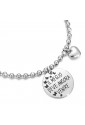 Bracciale Luca Barra Script Ciondolo Incisione Il Meglio Deve Ancora Venire BK1590