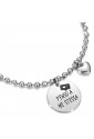 Bracciale Luca Barra Script Ciondolo Incisione Penso A Me Stessa BK1586