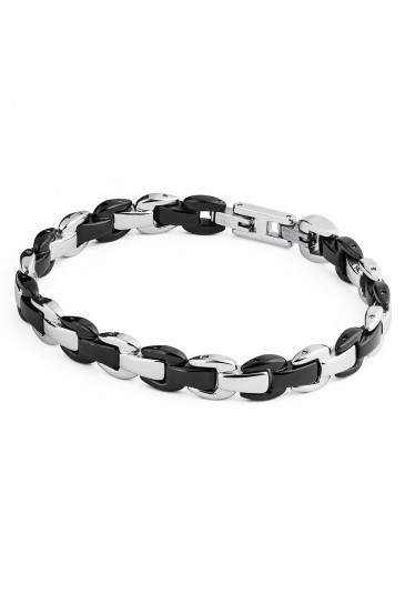 Bracciale Brosway Uomo Diapason Acciaio Nero Gioielli Man BDP13