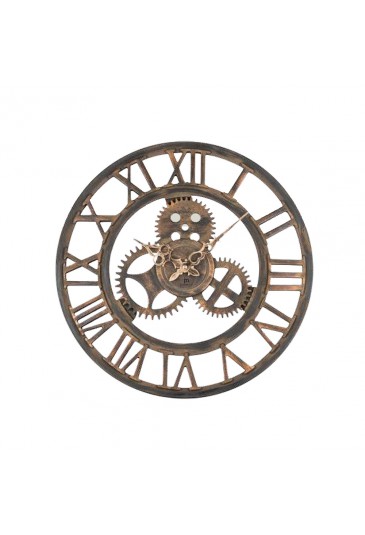 Orologio Lowell Da Parete Scheletrato Mdf Industrial Style Misura 43 Cm 21458