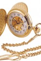 Orologio Lowell Tasca Savonette Scheletrato Gold Lyonshall Regalo Matrimonio PO4296