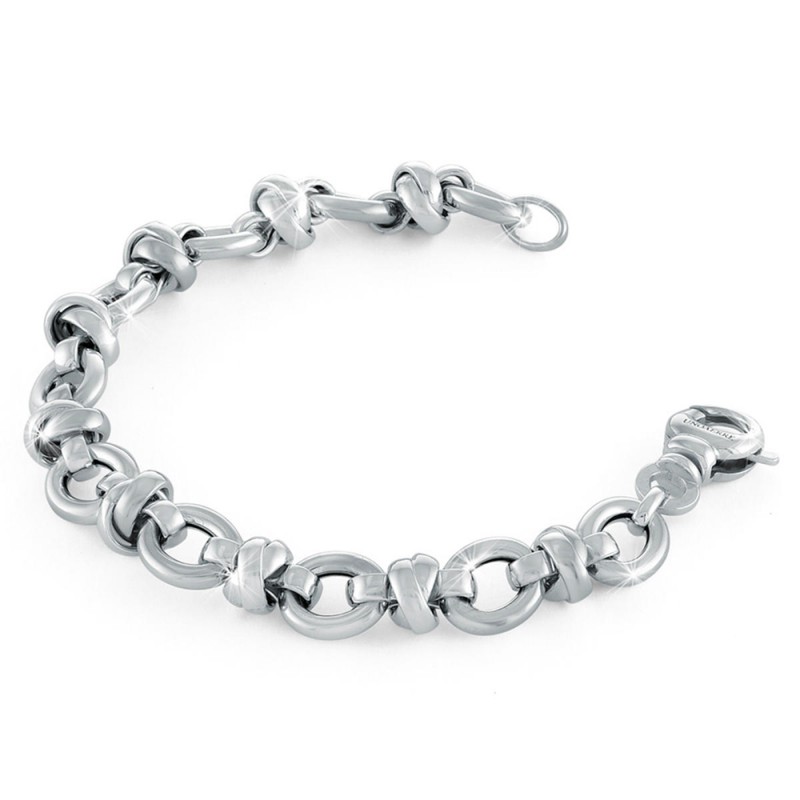 Bracciale uomo snake indiano piatto in argento - 108ST