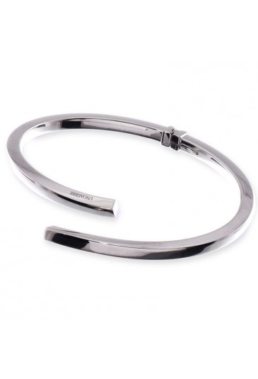 Bracciale Donna Unoaerre Argento 925 Canna Squadrata Rigido A Molla AG1367