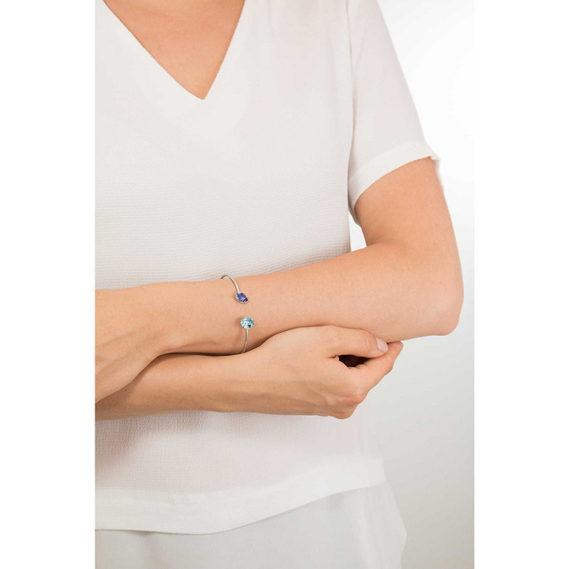 Brosway Bracciale Rigido With You - Acciaio 316L E Cristallo, Finitura Oro 14K, BWY12
