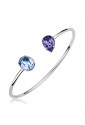 Bracciale Brosway Rigido Affinity Cristalli Swarovski Blu Ottone Donna Misura Medium BFF12B