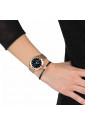 Orologio Sector Kit Regalo Donna 955 Orologio E Bracciale Maglia Milano Rosa Quadrante Nero Cristalli R3253518504