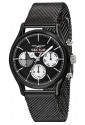 Orologio Sector Uomo Multifunzione 660 Black Maglia Milano Quadrante Nero R3253517003