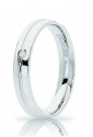 Fedina Unoaerre Modello Lyra Misura 13 Oro Bianco 18kt Diamante Naturale Concessionario Ufficiale 34 AFC 289/001B