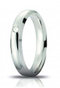 Anello Unoaerre Modello Orion Misura 15 Oro Bianco 18kt Diamante Naturale Concessionario Ufficiale 40 AFC 279/001