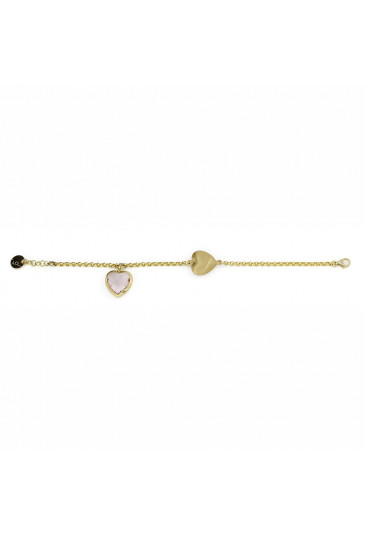 Bracciale Aquaforte Donna Argento Gold Cuore Rosa XQ07VFM