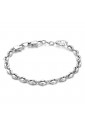 Bracciale Luca Barra Acciaio Silver BA Maglia Nautica 1032