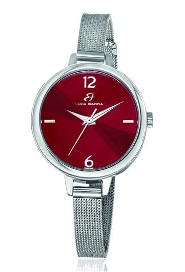 Arti & Mestieri - Orologio Parete Prospettiva Colore Rosso