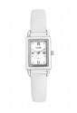 Orologio Lowell Donna Rettangolare Numeri Romani Cinturino Bianco Stampa Cocco PL5194-012