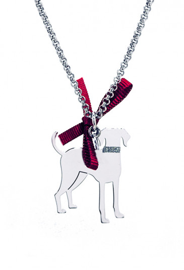 Collana Charm Cane Meticcio Piccolo Argento 925% Dog Happy Pets Enpa Unoaerre 9EZ87FM