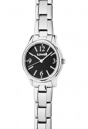 Orologio Lowell Donna Quadrante Nero Indici Silver Acciaio PL5120-0200