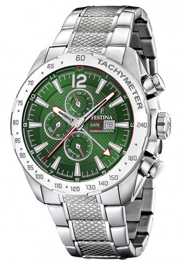 Orologio Festina Uomo Chrono Gmt Verde F20439/3