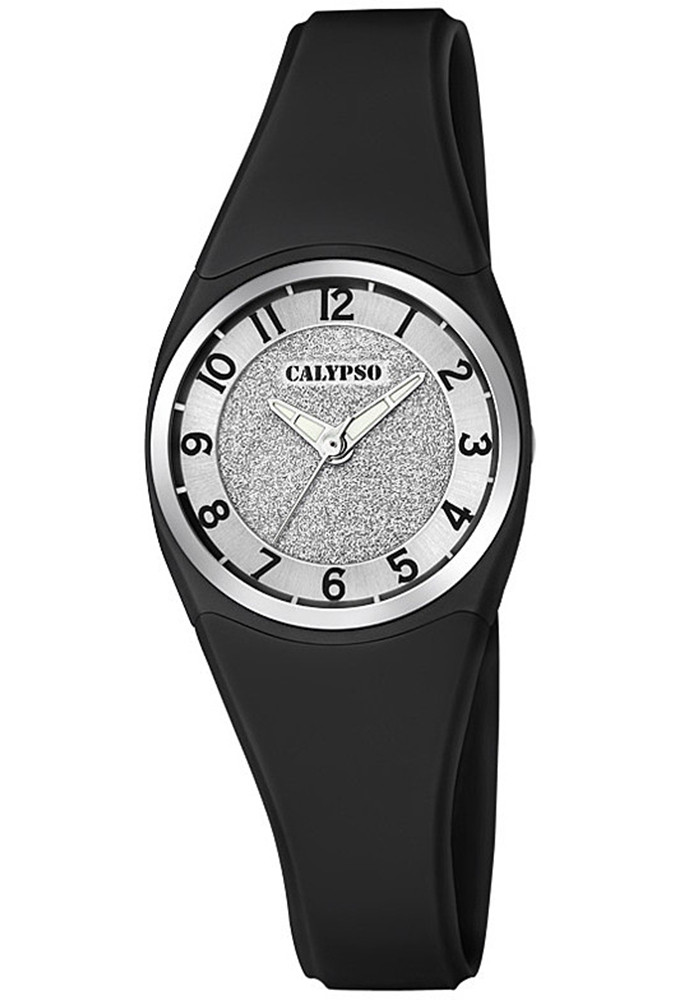 Orologio Calypso Glitter Impermeabile 10ATM Cinturino Nero K5752 6