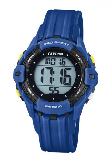 Orologio Calypso Kids Digitale Impermeabile 10ATM Blu Gomma K5740/4