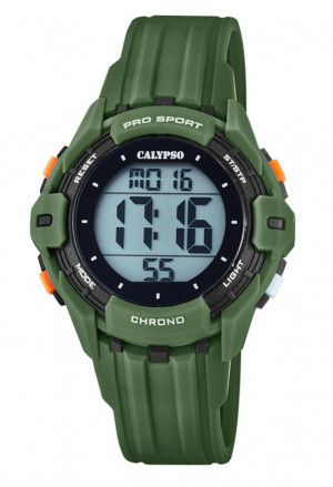 Orologio Calypso Kids Digitale Impermeabile 10ATM Verde Gomma K5740/5