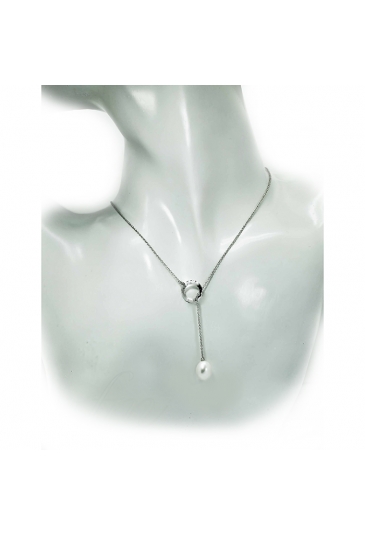 Collana Oro Perle Diamanti Saliscendi Bibigi 428
