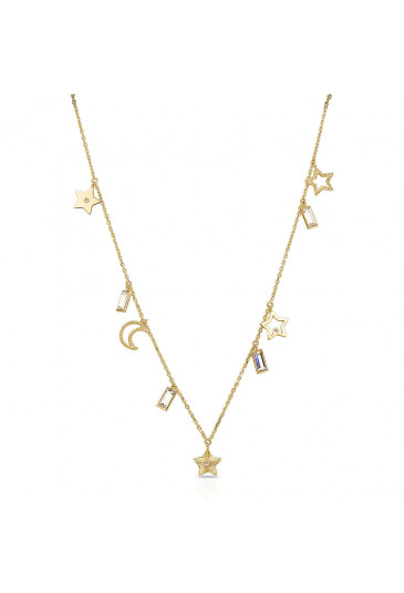 Collana Brosway Chant Acciaio Gold Swarovski BAH06