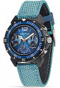 Orologio Sector Uomo Expander 90 Multifunzione Cinturino Cordura Azzurro R3251197048