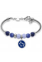 Bracciale Tres Jolie Segno Zodiacale Gemelli Gemini Pietre Naturali Cristalli Swarovski Acciaio XWJCQFM