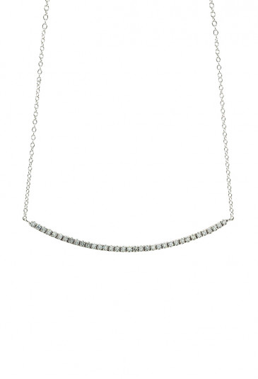 Collana Donna Sposa Argento 925% Cristalli Semirigida Unoaerre W8IOPFM