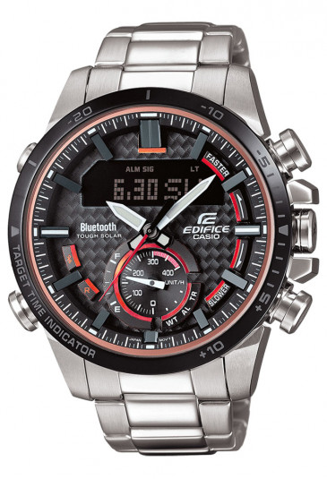 Orologio Casio Edifice Bluetooth Tough Solar Chrono Acciaio Uomo ECB-800DB-1AEF