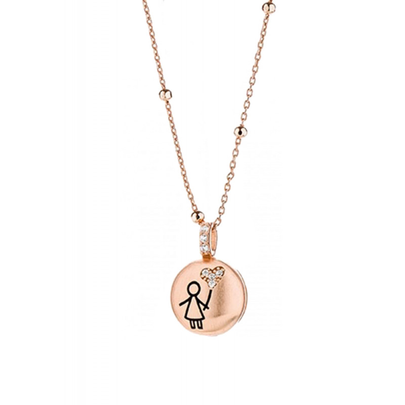 Collana Con Ciondolo Bicicletta In Argento 925: Gioiello Per Bambina, Ragazza E Donna, Lunghezza Regolabile 36+5cm