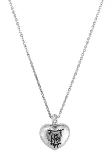 Collana Aquaforte Porta Dentino Cuore Donna Argento EV60PFM