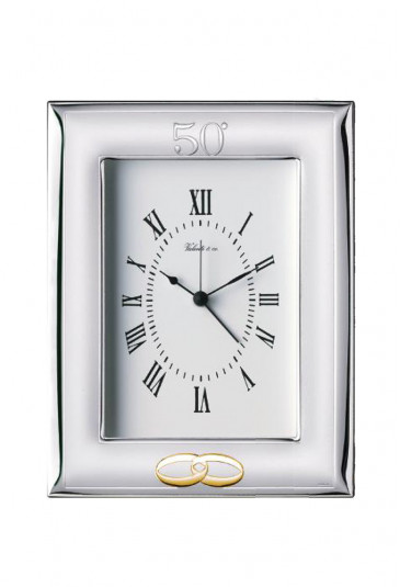 Orologio Argento Sveglia Anniversario 50 Anni 52009/3ORL