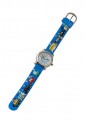 Orologio Bambino Da Polso Acciaio Cinturino Gomma Disegni Colore Auto Blu Lowell JP0550-2