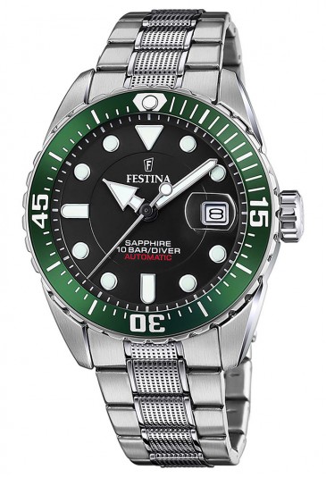 Orologio Festina Sub Professionale Automatico Verde Nero F20480/2