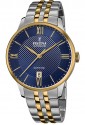 Orologio Festina Uomo Automatico Bicolore Acciaio Cassa Slim Quadrante Blu F20483/2