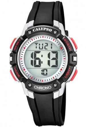 Orologio Calypso Kids Digitale Impermeabile 10ATM Nero Gomma K5739/4