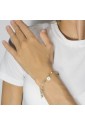 Bracciale Dvccio Donna Argento Gold Due Fili Lettera A Pietre Gialle 7FR17FM