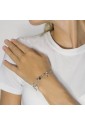 Bracciale Dvccio Donna Argento Due Fili Lettera S Pietre Rosa Y0UBMFM