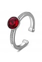 Anello Brosway Tring Argento Cristallo Swarovski Rosso Misura 14 G9TG32B