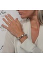 Bracciale Morbido Argento Maglia Rolo Lavorazione Filigrana Fantasia Monile K46SXFM