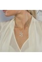 Collana Girocollo Charm Arco Freccia Cupido Angelo Argento Silver Cristalli Fantasia Monile T3KK3FM