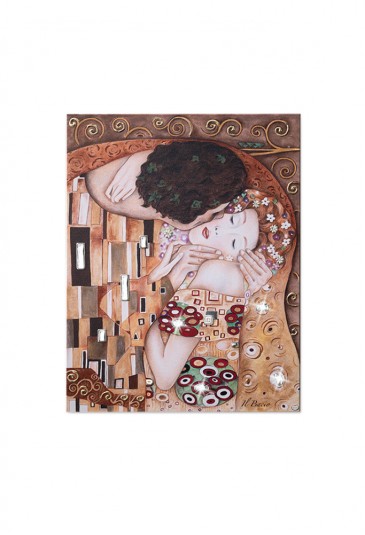 Quadro Acca Argento Legno Bacio Klimt QD.13 KL