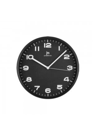 Orologio Da Parete Muro Movimento Continuo Silenzioso Cassa Abs Colore Nero Diametro 29 Cm Lowell 00875-CF B