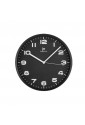 Orologio Da Parete Muro Movimento Continuo Silenzioso Cassa Abs Colore Nero Diametro 29 Cm Lowell 00875-CF B