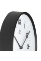 Orologio Da Parete Muro Movimento Continuo Silenzioso Cassa Abs Colore Nero Diametro 29 Cm Lowell 00875-CF B