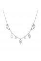 Collana Girocollo Brosway Leaves Of Life Charms Foglie Acciaio Cristalli Swarovski BVS01