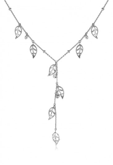Collana Brosway Leaves Of Life Acciaio Cristalli BVS03