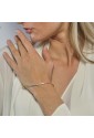 Bracciale Tennis Cristalli Multicolor Arcobaleno Argento Gold Fantasia Monile TEBCAFM